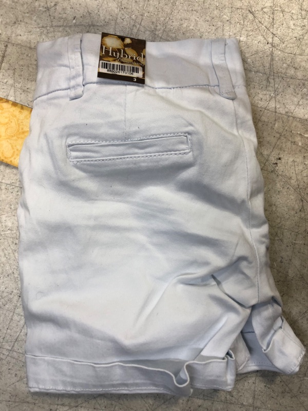Photo 1 of Hybrid & Company Womens 7 inch Inseam Super Comfy Bermuda Walking Shorts 3 Twill-white