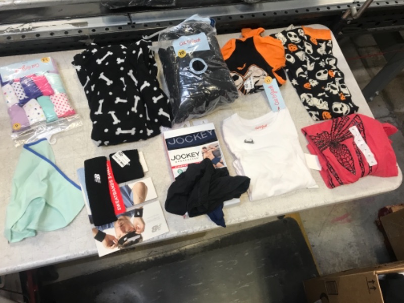 Photo 1 of 10 ITEM ASSORTED CLOTHING LOT 
SIZES VARY