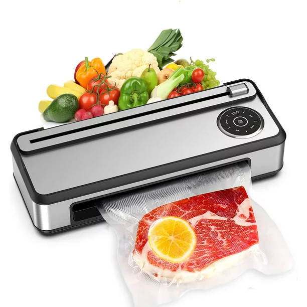 Photo 1 of CalmDo Vacuum Sealer Machine, With Automatic Bag Detection and Cleaning System, Compact Design with Built-in Cutter and Roll Bags
