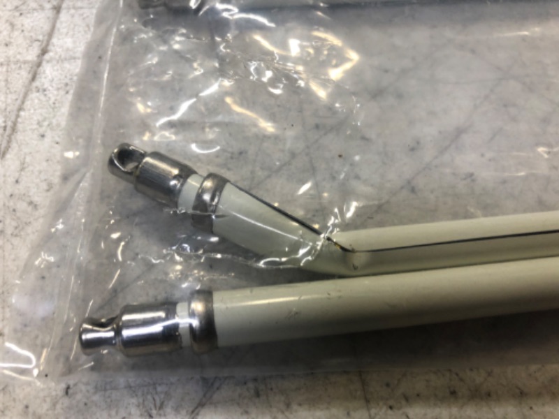 Photo 1 of Amazing Drapery Hardware swivel end sash rods, 1/4 inch clearance, hardware included, 2 pack (11-19 inch, 2 pack, white)
