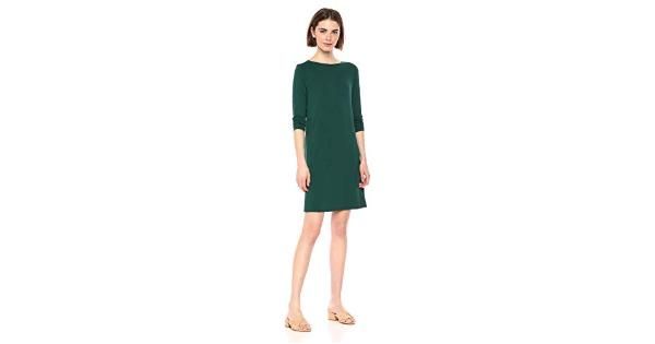 Photo 1 of AMAZON ESSENTIALS , WOMENS GREEN DRESS , SIZE SMALL 