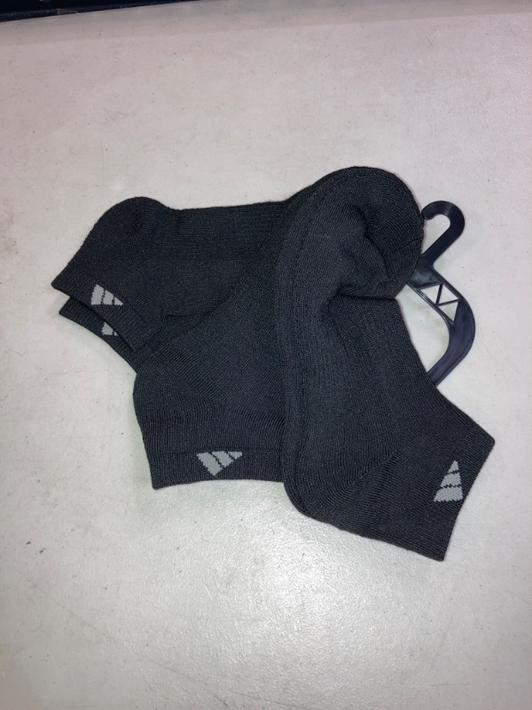 Photo 1 of BLACK ADIDAS ANKLE SOCKS , SIZE UNKNOWN 3 PAIRS  