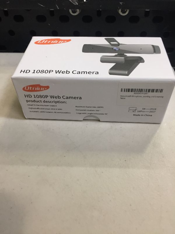 Photo 1 of Qtniue Webcam with Microphone and Privacy Cover, FHD Webcam 1080p, Desktop or Laptop and Smart TV USB Camera for Video Calling, Stereo Streaming and Online Classes