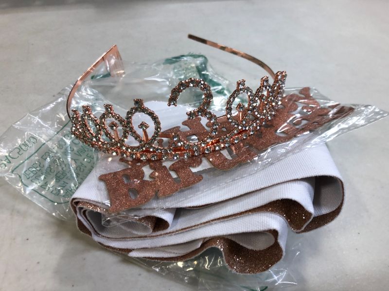 Photo 3 of 3rd Birthday Sash and Tiara for Girls, Rose Gold Birthday Sash Crown 3 & Fabulous Sash and Tiara for Girls, 3rd Birthday Gifts for Happy 3rd Birthday Party Favor Supplies