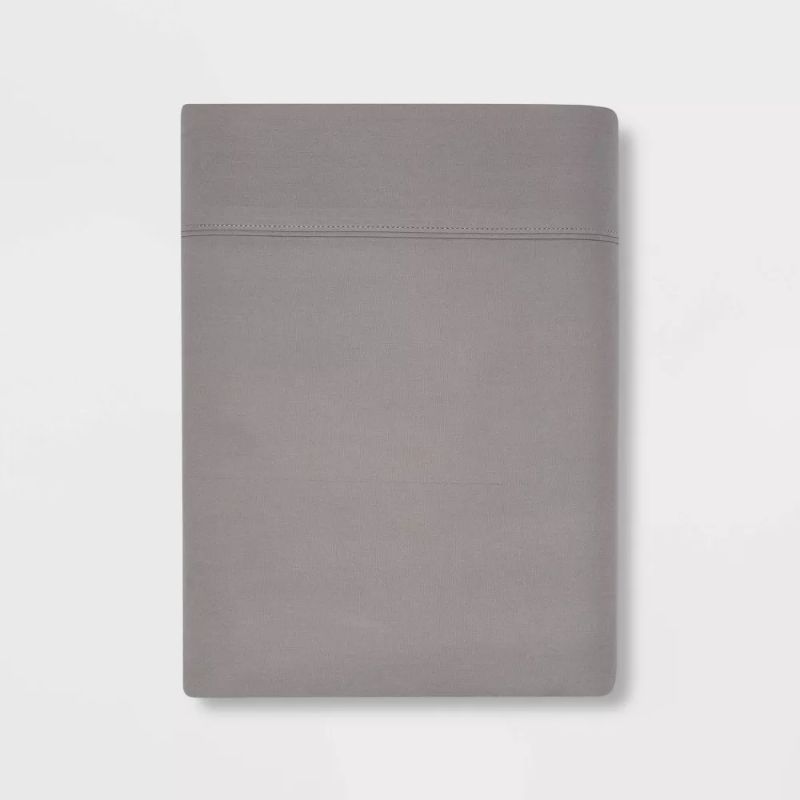 Photo 1 of 300 Thread Count Ultra Soft Flat Sheet - Threshold™
TWIN, GRAY 
