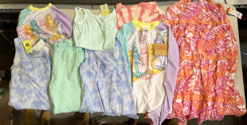 Photo 1 of Box Lot Bundle- Various Girl's Clothes
Sizes S-M
Various Colors
Various Sandals + Children's Sunglasses