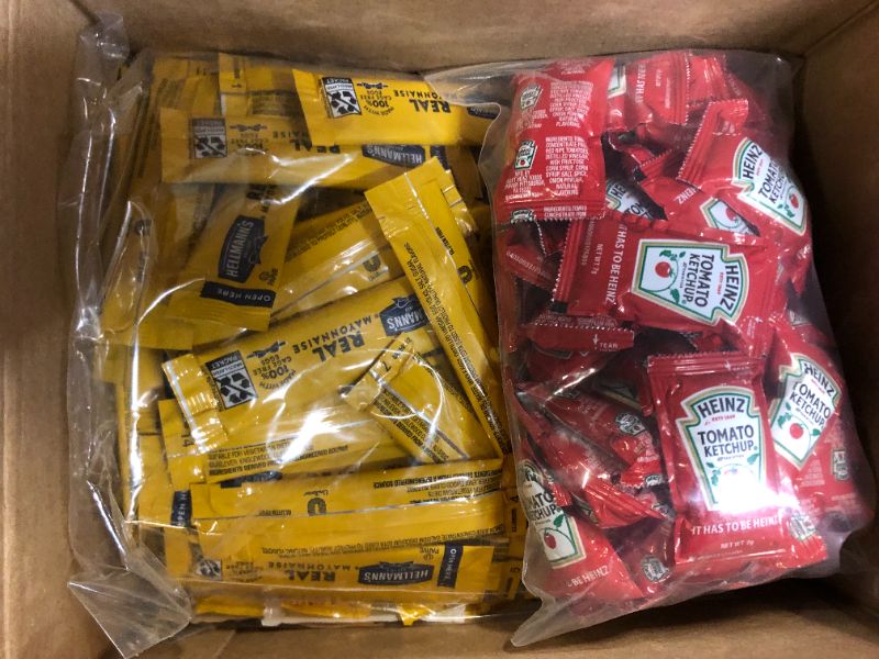 Photo 2 of On The Go Ketchup, Mustard, Relish, & Mayonnaise Packets. 50 Each, Pack of 200 total