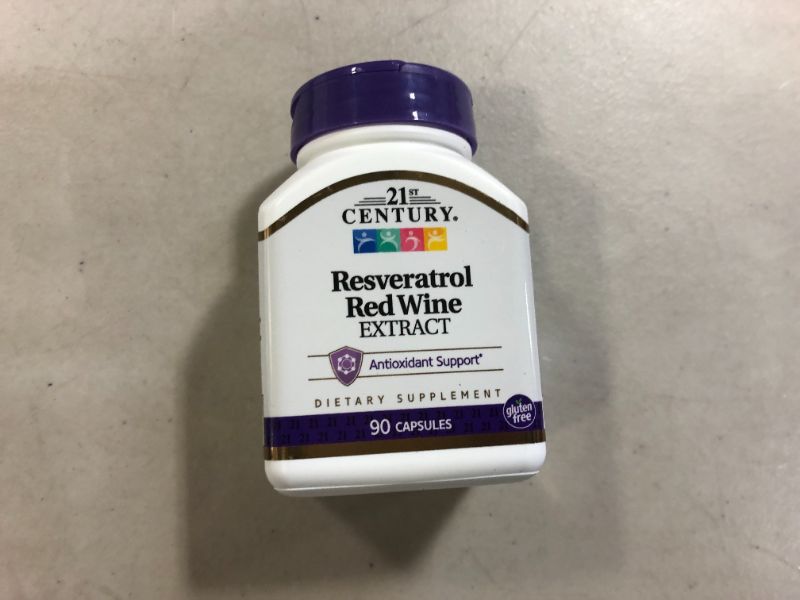 Photo 1 of 21st Century Resveratrol Red Wine Extract - 90 Capsules EXP--07/2023