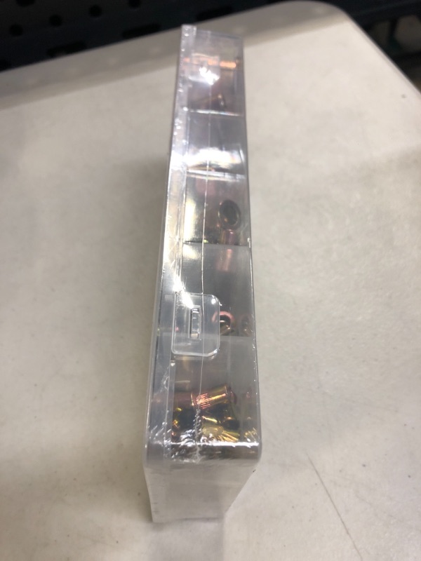 Photo 1 of ** FACTORY SEALED **Sennpal 180PCS Rivet Nuts Assortment, 8-32#10-24 1/4"-20 5/16"-18 3/8"-16 UNC Nuserts Assorted Flat Head Rivnuts Threaded Insert Nut Kit, Carbon Steel
