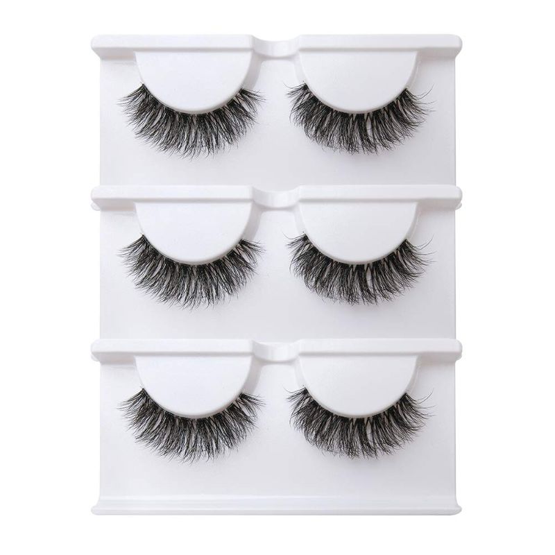 Photo 1 of (( 2 SETS )) ** FACTORY SEALED **  BEPHOLAN 3 Pairs False Eyelashes Kit With Eyeliner Glue (XMZ91)
