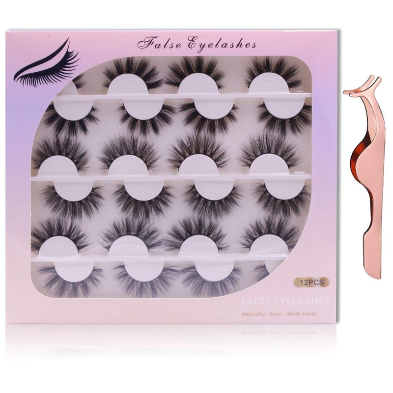 Photo 1 of ** FACTORY SELAED** 3 styles false eyelashes pack, volume fluffy natural fake lashes,Reusable Long Thick false lashes. (d1)
