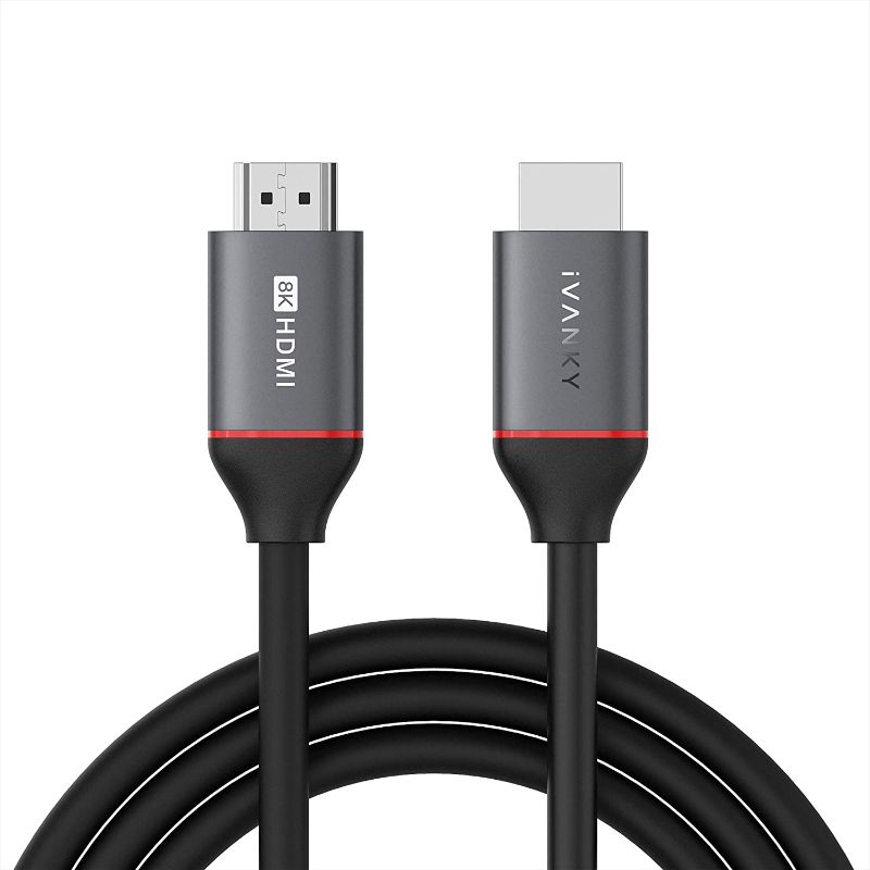 Photo 1 of ** FACTORY SEALED ** 8K HDMI 2.1 Cable 10FT/3M, IVANKY Certified High Speed HDMI 2.1 Cable, 4K@120Hz 8K@60Hz 48Gbps 144Hz, 7680P, DTS:X, eARC, HDR, for Roku TV/PS4 5/Xbox Series X
