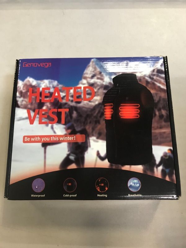 Photo 1 of GRAPHENE Electric Unisex Heated Vest With Portable Battery 5.0V 3.0A 10000mAh last 4-10 Hours…
, SIZE L