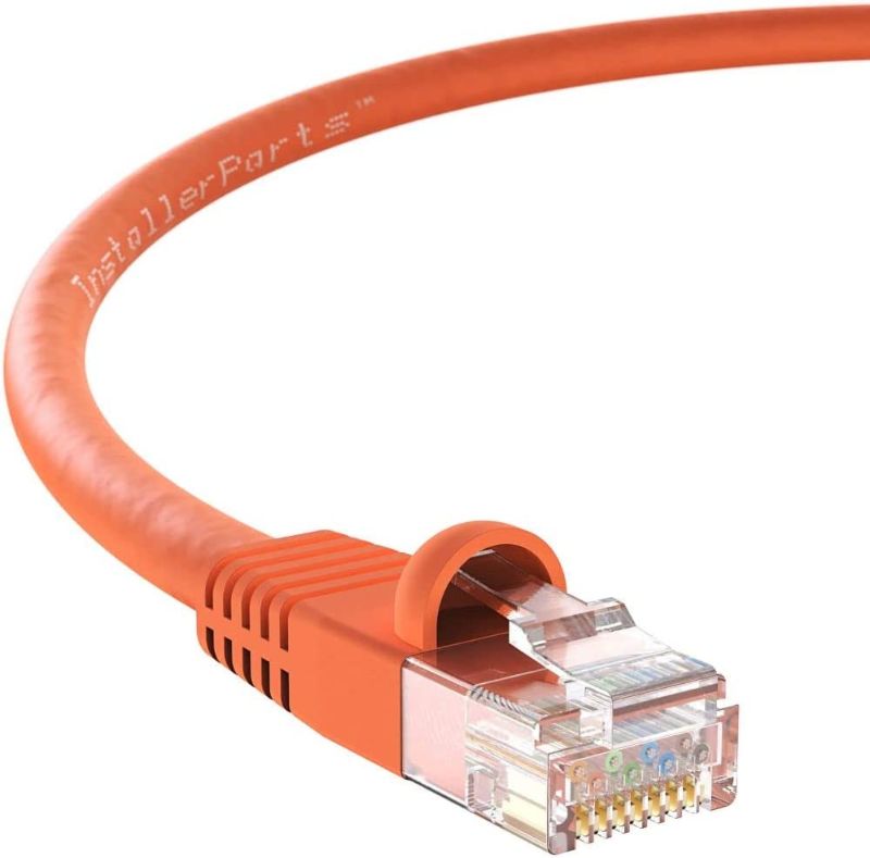 Photo 1 of InstallerParts (10 Pack) Ethernet Cable CAT6 Cable UTP Booted 0.5 FT - Orange - Professional Series - 10Gigabit/Sec Network/High Speed Internet Cable, 550MHZ, FACTORY SEALED
