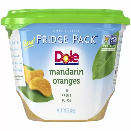 Photo 1 of (Price/Case)Dole 00641 Dole Mandarin Oranges In Juice 15 Ounce Tub - 8 Per Case, EXP 15NOV2022