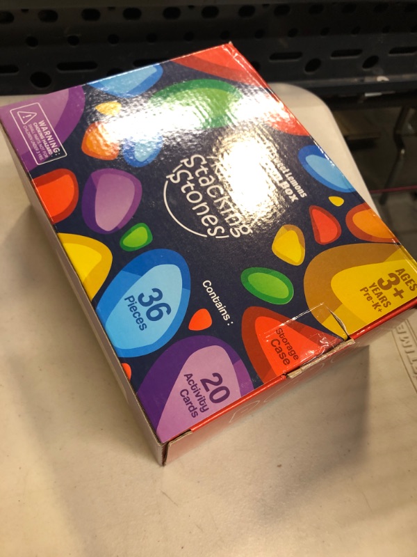Photo 1 of 36 Rainbow Stacking Stones & Activity Cards Set - Color Sorting Stacking Rocks are A Great Teaching Aid, Also Help Gross & Fine Motor Skill Development - Sorting Toys for at Home & Classroom Use