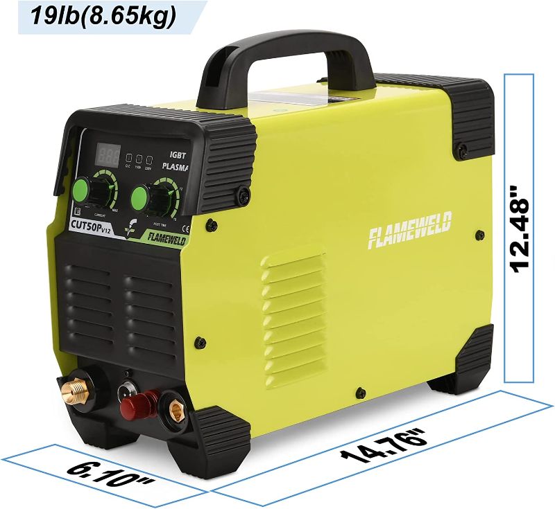 Photo 3 of Plasma Cutter with Pilot Arc 50A, CUT50 110/220V Dual Voltage Plasma Cutting Machine 12mm Clean Cutting Thickness
