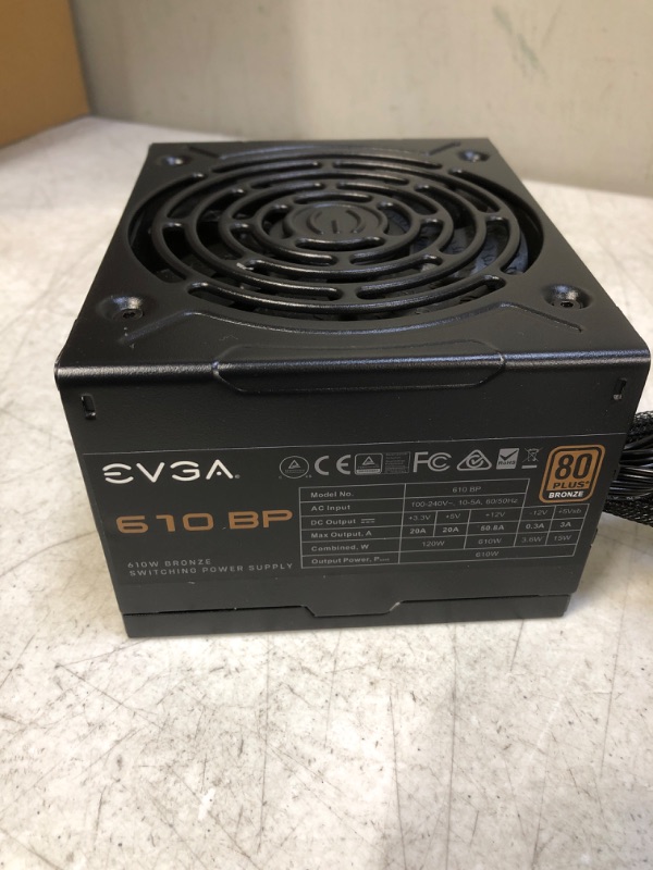 Photo 7 of EVGA 610 BP, 80+ BRONZE 600W + 10W, 3 Year Warranty, Power Supply 100-BP-0610-K1
