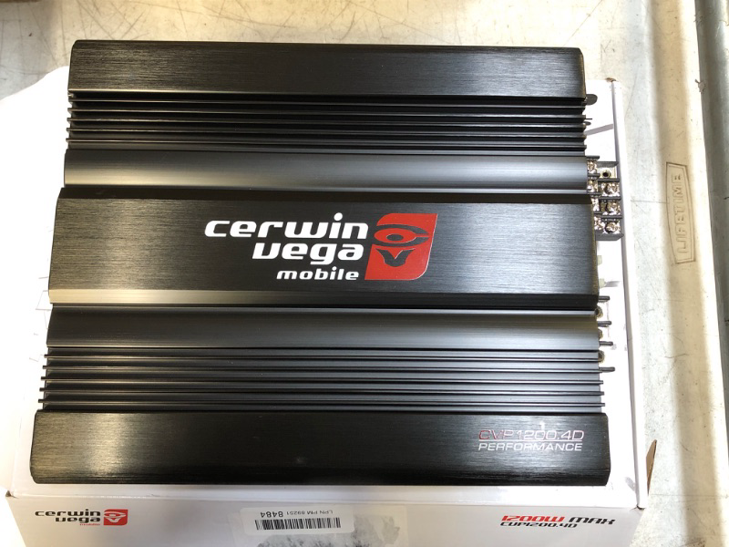 Photo 2 of Cerwin-vega Mobile Cvp1200.4d Performance Series Class D Amp (4 Channels, 1,200 Watts Max) (1167631)
