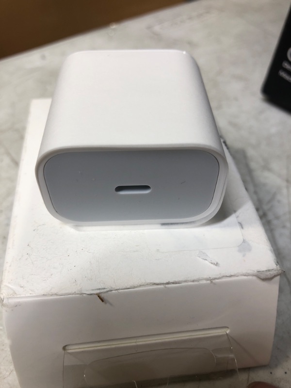 Photo 2 of Apple 20W USB-C Power Adapter - iPhone Charger with Fast Charging Capability, Type C Wall Charger

