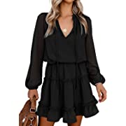 Photo 1 of  Womens Cute Fall Summer Casual Sexy Deep V Dress Sz M