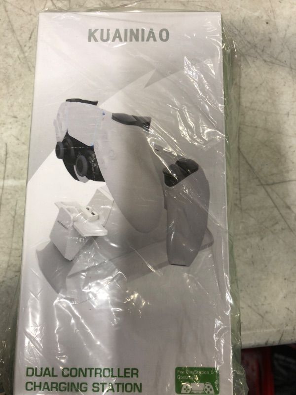 Photo 1 of PS5 Controller Charging, Dualsense Controller Charging with Fast Charging 5V/2A Type-C Cable, Dual PS5 Charger Charger Station with Intelligent Protection