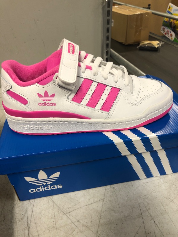 Photo 2 of Adidas Originals Forum Low Schoenen Cloud White/Pink Sz 5