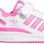 Photo 1 of Adidas Originals Forum Low Schoenen Cloud White/Pink Sz 5