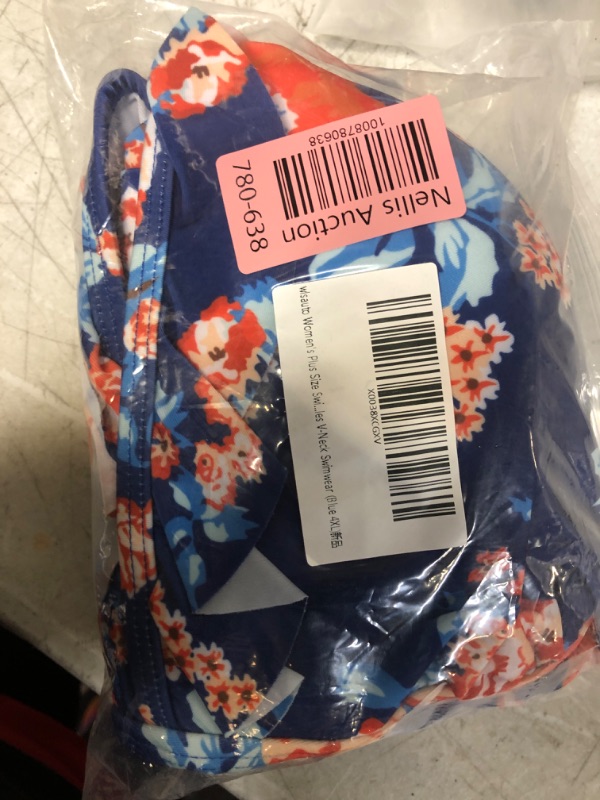 Photo 1 of CUPSHE Women Swimsuit Plus Size One Piece Bathing Suit Sz 4XL Blue