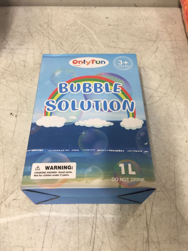 Photo 2 of 33.8 oz Flow Control Valve Bubble Solution, Precise Flow Control Bubbles Liquid, Preventing Liquid Leakage, Concentrated Solution for Colorful Giant Bubble Machine (up to 2.9 Gallon) Red