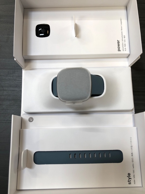 Photo 2 of Fitbit Sense 2 Advanced Health and Fitness Smartwatch with Tools to Manage Stress and Sleep, ECG App, SpO2, 24/7 Heart Rate and GPS, Shadow Grey/Graphite, One Size (S & L Bands Included)