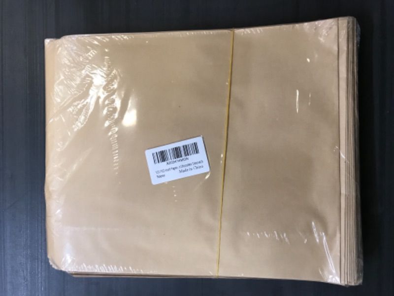 Photo 1 of 100 PCS Kraft Paper Bags,8"x10" Flat Greaseproof Paper Bags,Envelopes Brown Paper Snack Bags,Small Flat Party Favor Bag for Bakery Cookies Candies Dessert Chocolate Sandwich
