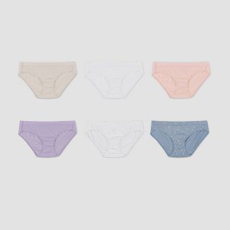 Photo 1 of Hanes Women's 6pk Pure Comfort Organic Cotton Hipster Underwear - Assorted SIZE 2XL 

