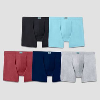 Photo 1 of Fruit of the Loom Select Men's Comfort Supreme Cooling Blend Boxer Briefs 5pk - Colors May Vary SIZE L ( BOX HAS MINOR DAMAGE ) 

