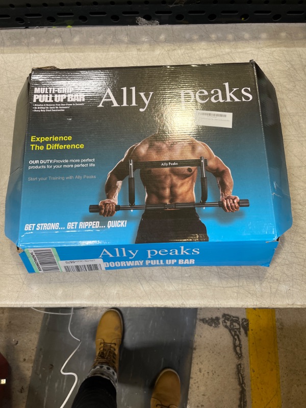 Photo 2 of Ally Peaks Pull Up Bar for Doorway | Thickened Steel Max Limit 440 lbs Upper Body Fitness Workout Bar| Multi-Grip Strength for Doorway | Indoor Chin-Up Bar Fitness Trainer for Home Gym Portable silver1