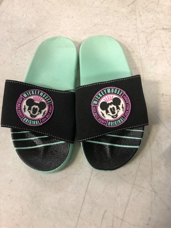 Photo 1 of Boys' Disney Mickey Mouse Swim Slide Sandals - 13-1 - Disney Store, Black/Blue
WORN SOLES AS PICTURED