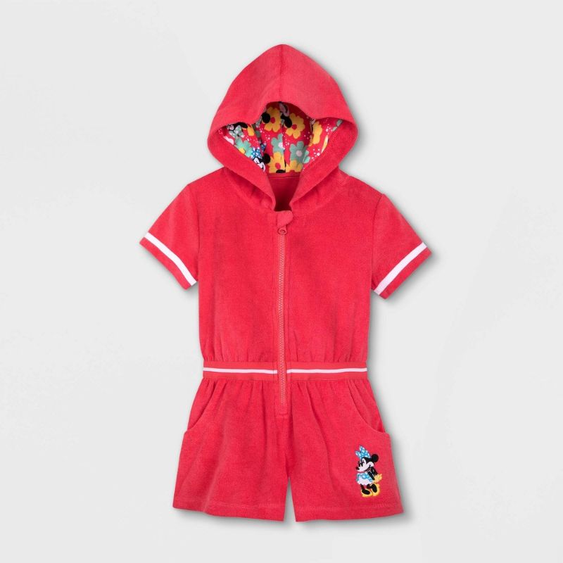 Photo 1 of Girls Disney Minnie Mouse Hooded Cover up - - Disney Store-SIZE 3
