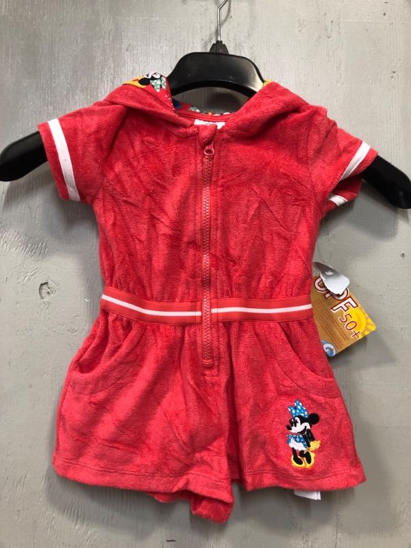 Photo 1 of Girls Disney Minnie Mouse Hooded Cover up - - Disney Store-SIZE 3