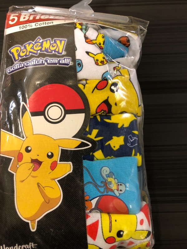 Photo 2 of Boys; Pokemon 5pk Underwear -SIZE  8