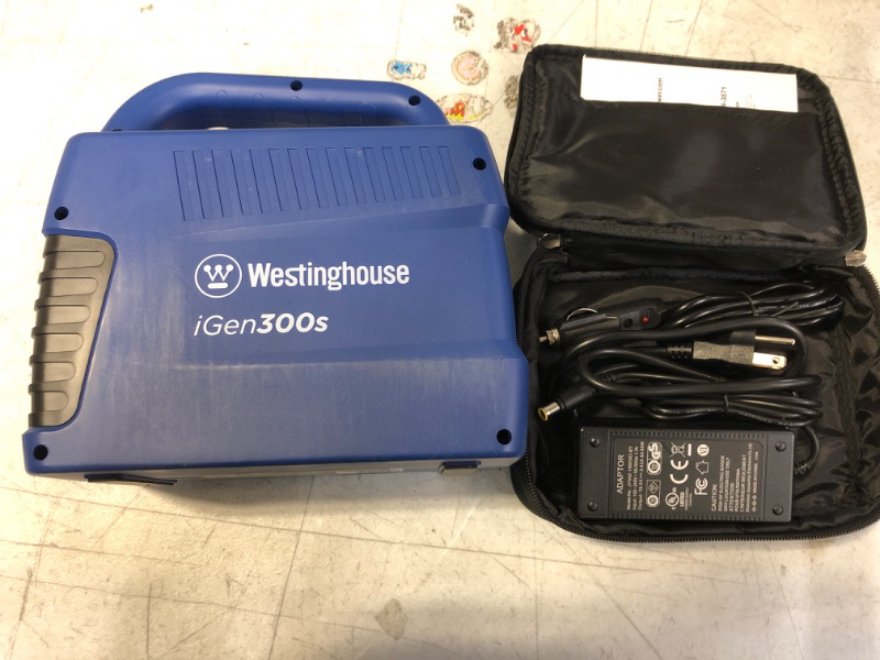 Photo 2 of Westinghouse iGen300s Portable Power Station and Solar Generator, 600 Peak Watts and 300 Rated Watts, 296Wh Battery for Camping, Home, Travel, Indoor and Outdoor Use (Solar Panel Not Included)
TESTED WORKS
