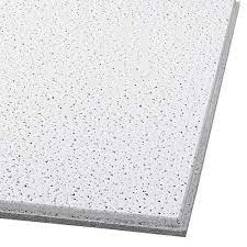 Photo 1 of Armstrong Ceilings Fine Fissured Contractor 24-in x 24-in 16-Pack White Fissured 15/16-in Drop Ceiling Tile
