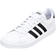 Photo 1 of adidas men's Grand Court Sneaker, White/Core Black/White, 12 US