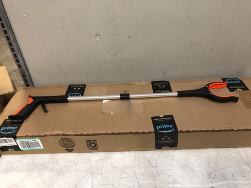 Photo 2 of 2022Newest Grabber Reacher Tool, 360° Rotating Head, Wide Jaw, 32" Foldable, Lightweight Trash Claw Grabbers for Elderly, Reaching Tool for Trash Pick Up Stick, Litter Picker, Arm Extension (Orange)