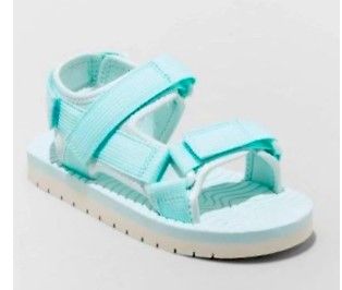 Photo 1 of Cat & Jack Youth Girls' Mint Green Emery Ankle Strap Sport Sandals Size 5