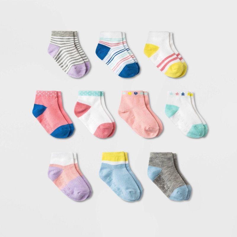 Photo 1 of Baby Girls' 10pk Ankle Socks - Cat & Jack™
