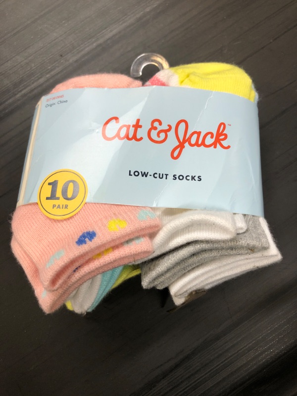 Photo 2 of Baby Girls' 10pk Ankle Socks - Cat & Jack™
