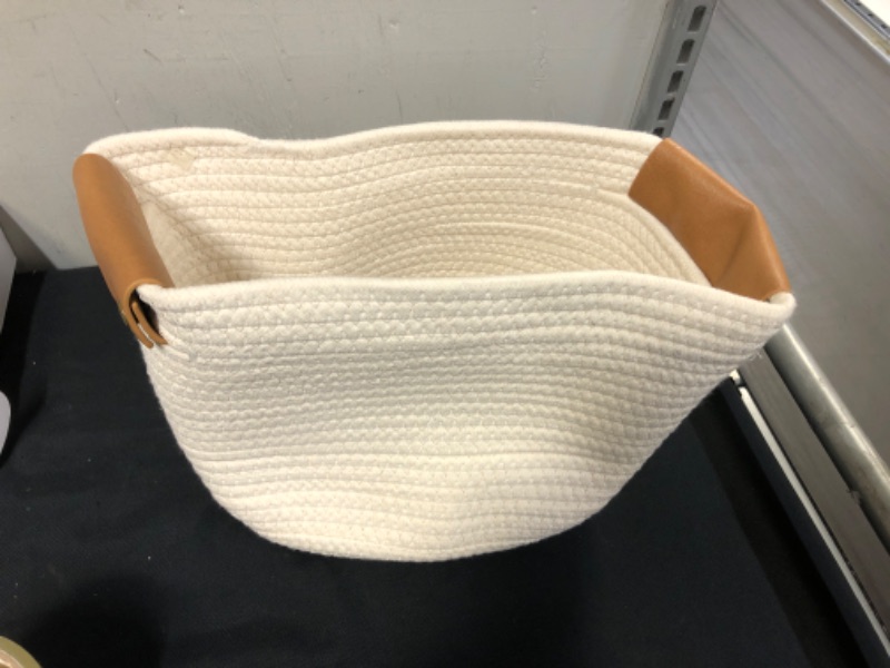 Photo 2 of 13" Decorative Coiled Rope Basket - Brightroom™

