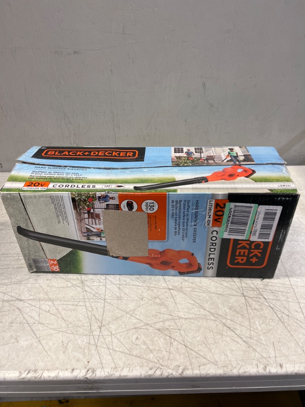 Photo 3 of BLACK+DECKER 20V MAX* Cordless Sweeper