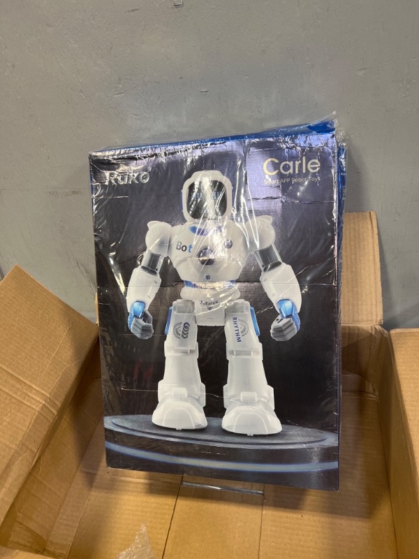 Photo 1 of Ruko 1088 Smart Robots for Kids, Large Programmable Interactive RC Robot with Voice Control, APP Control, Present for 4 5 6 7 8 9 Years Old Kids Boys and Girls****DAMAGED PACKAGING