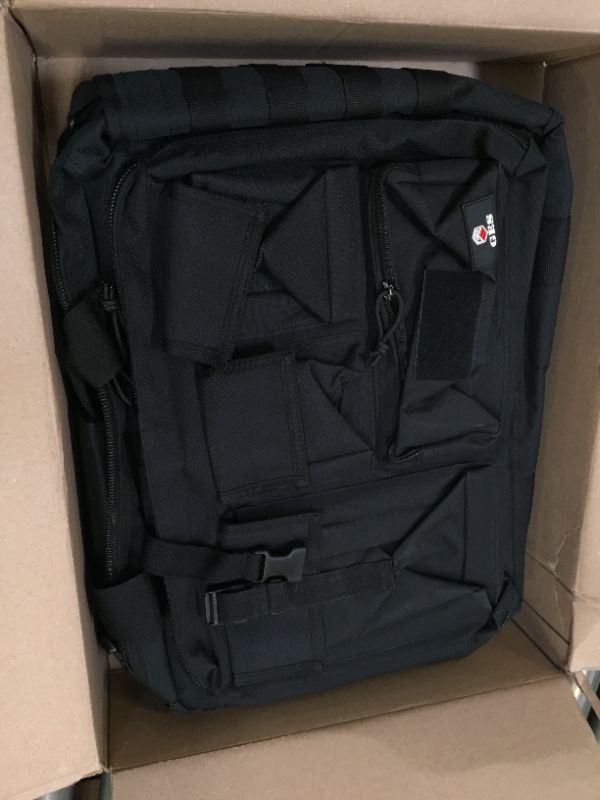 Photo 4 of GES Tactical Briefcase, 17.3 Inch Men's Messenger Bag Military Briefcase for Men 17.3 Inch Black Bag - LIKE NEW 